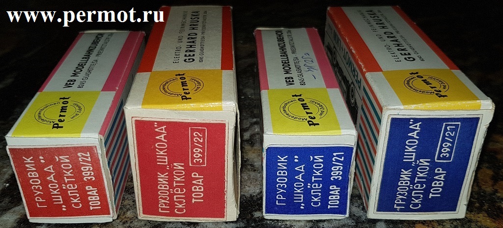 Ранняя упаковка (коробка) 4 типа и 5 типа Permot Skoda LKW mit Lattenaufsatz от Permot