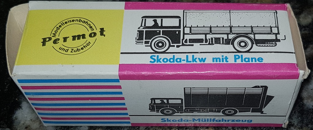 Упаковка (коробка) универсальная для моделей Permot 1979-1981 год Skoda S706 LKW mit Plane (Шкода-грузовик с брезентовым покрытием) от фабрики PERMOT