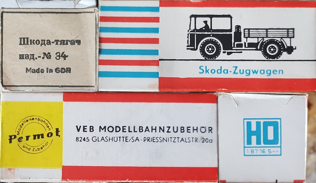 Упаковка (коробка) для СССР 1974-1979 гг. Skoda S706 Zugwagen Permot, Шкода-тягач от Пермот
